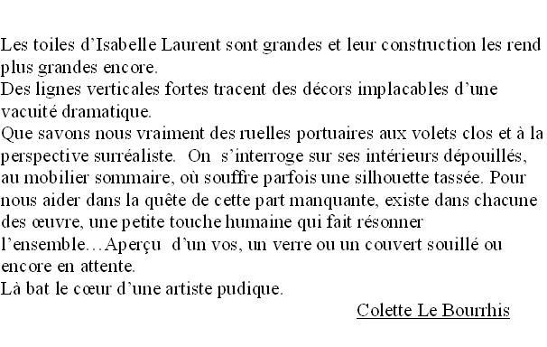 Peinture d'Isabelle Laurent